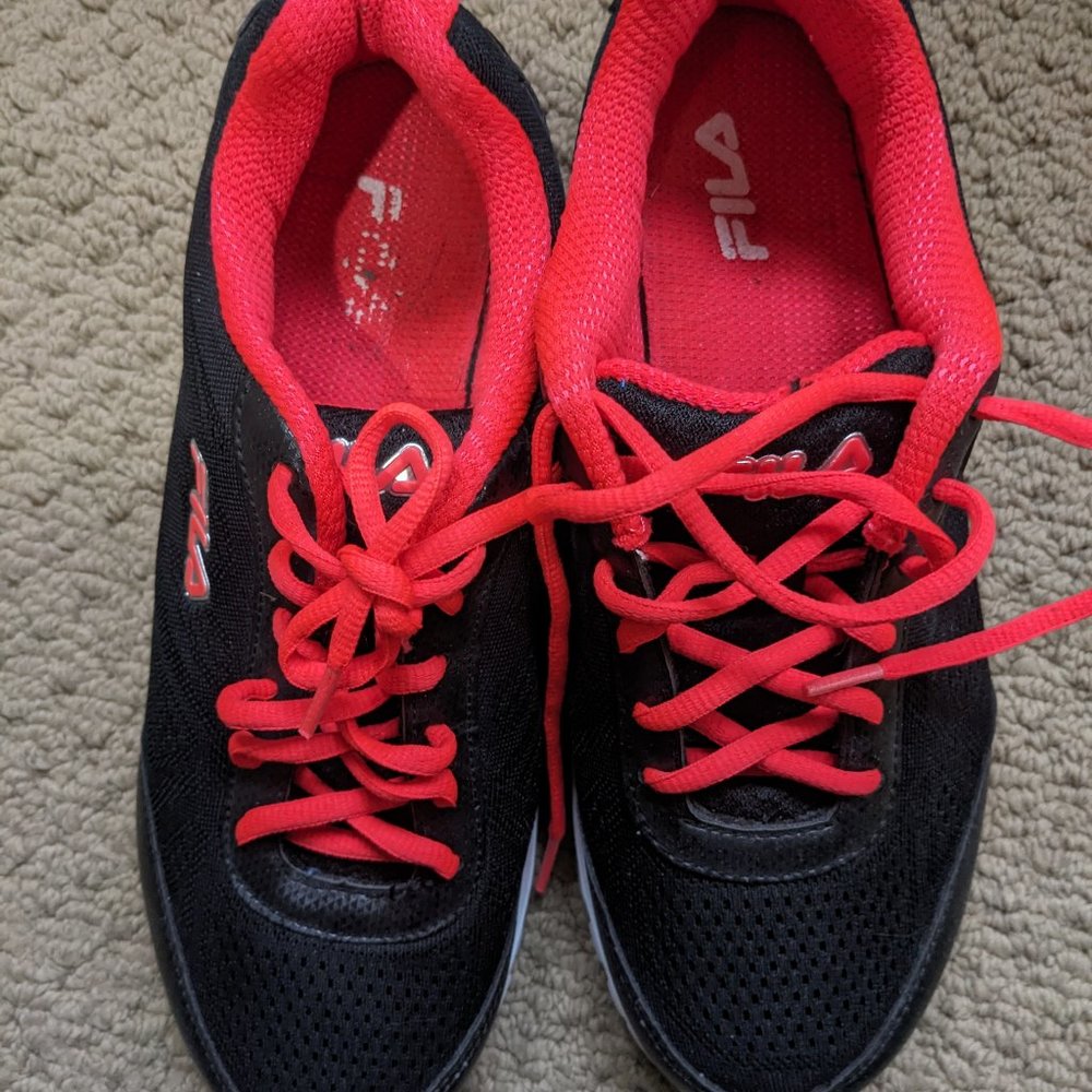 Fila Black Running Shoes Size 10
